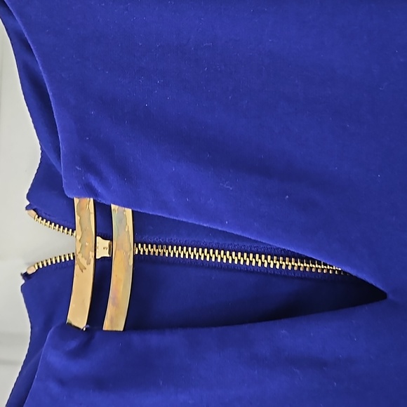 Vince Camuto royal blue long sleeve dress - Picture 3 of 6